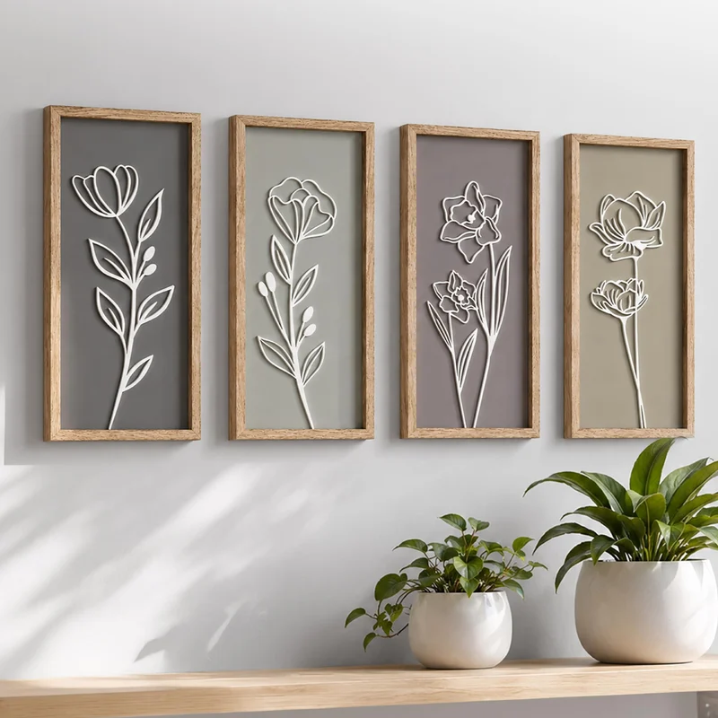 Tide and Tales 3D framed floral wall art — exact Amazon ASIN B0DHW91KK4